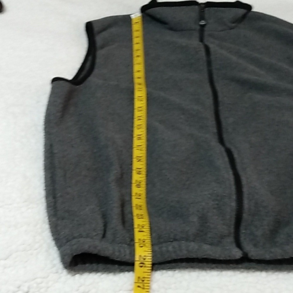Avalanche Wear Men's Fleece Vest X-Large Gray Full Zip Performance Outdoor - Picture 12 of 15